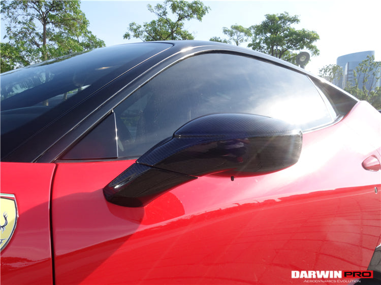 2010 - 2015 Ferrari 458 Coupe/Spyder/Speciale Dry Carbon Fiber Mirror Housing Replacement