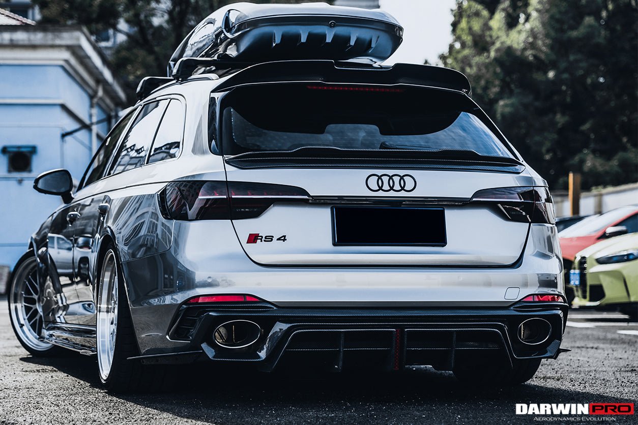 2017 - 2024 Audi RS4 B9 BKSS Style Rear Diffuser with Winglets
