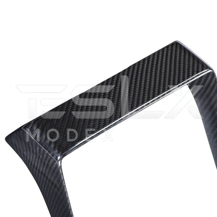 Tesla Model 3 Highland / Model Y Carbon Fiber Interior Rear Display Frame Cover 2024-Up