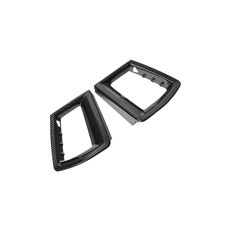 Ford Mustang S650 Factory Style Dry Carbon Fiber Front Side Grille Inserts 2024-Up