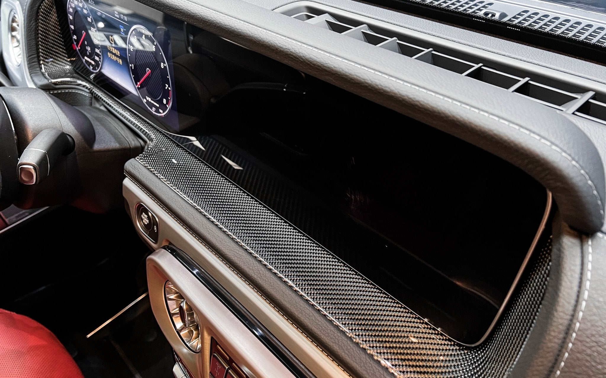 2019 - 2023 Mercedes Benz W464 G550 & G63AMG G-Class G Wagon Dry Carbon Fiber Repalcement Interiors