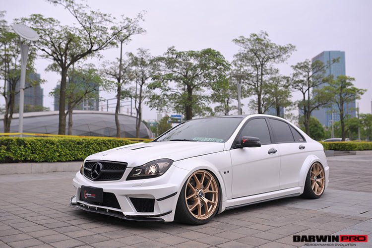 2012 - 2014 Mercedes Benz W204 C Class Sedan BKSS Style Wide Full Body Kit