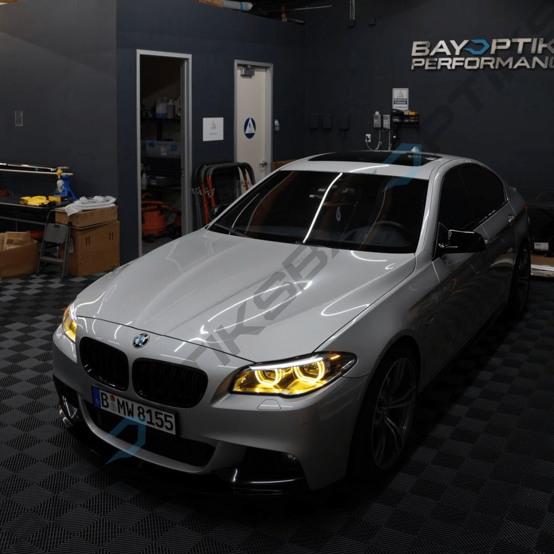 BMW F10 5 Series M5 LCI Style CSL Yellow/White DRL Headlights 2011–2017