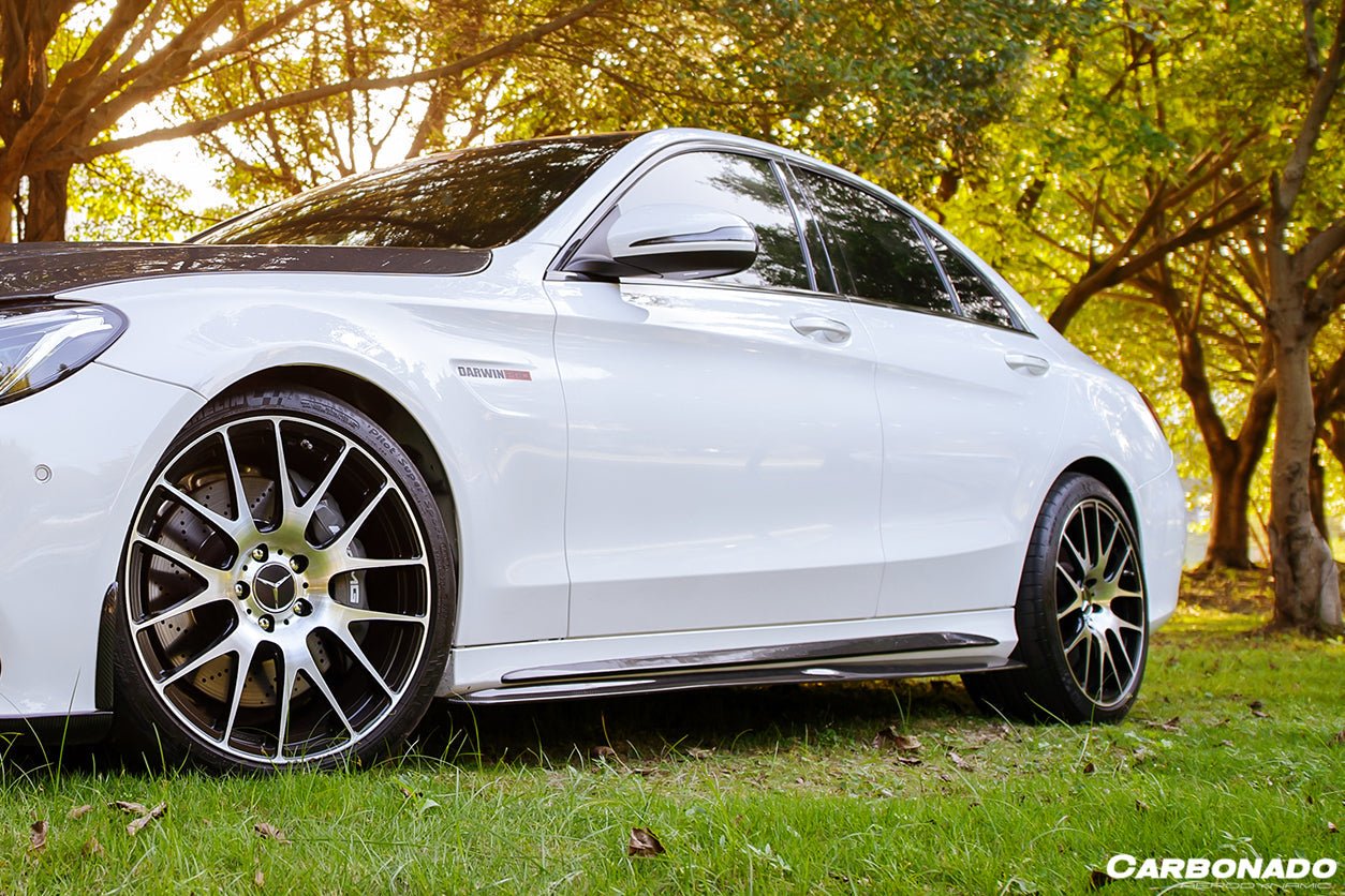 2015 - 2021 Mercedes Benz C-Class W205 Sedan PS Style Side Skirts