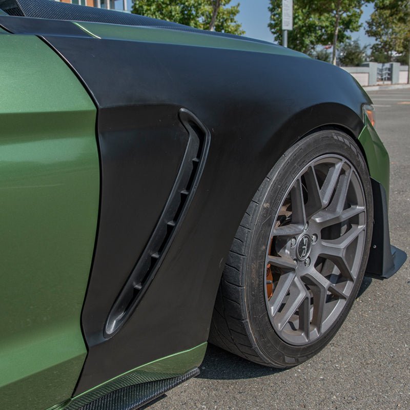 Ford Mustang S550 GT350 Style Front Side Fenders Primer Black 2015-2017