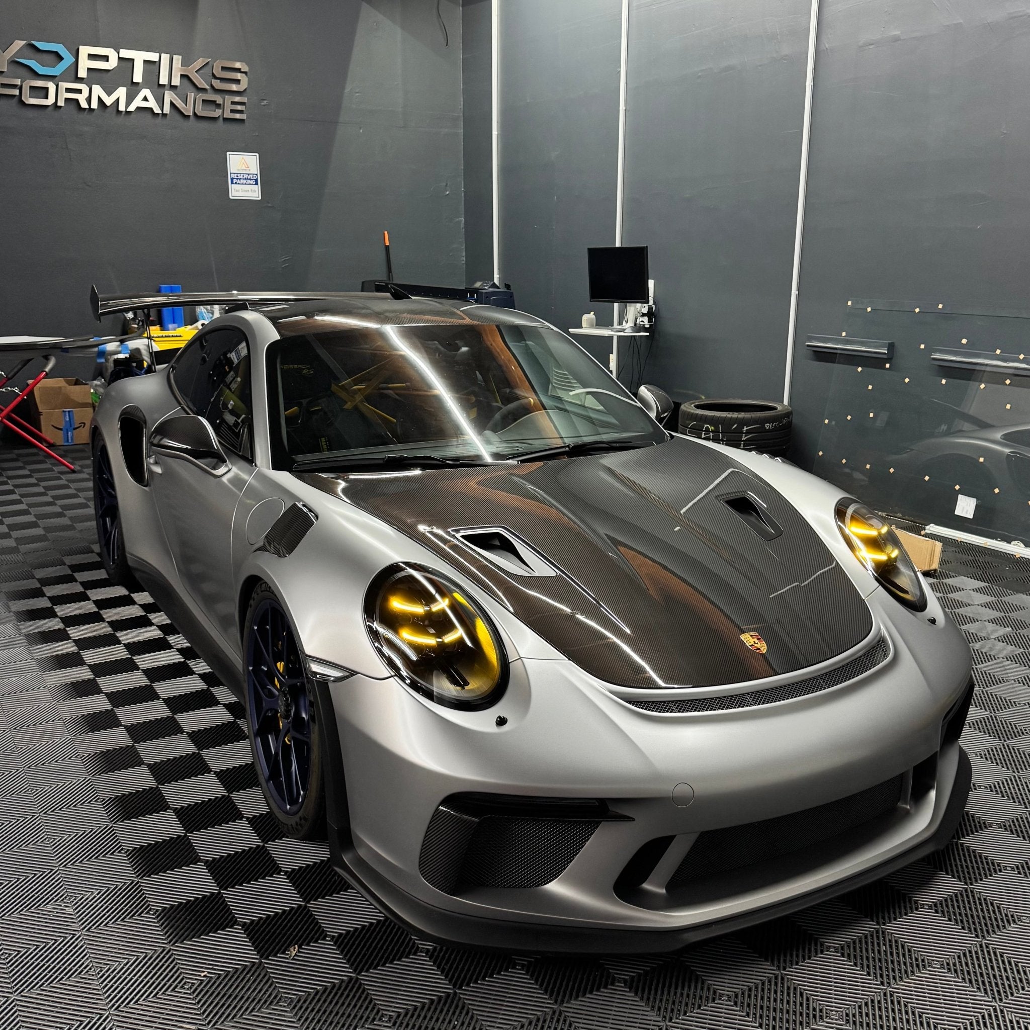 992.2 HD Matrix Style Dual Color DRL Yellow/White LED Headlights for Porsche 991.1 & 991.2 (2012 - 2019)