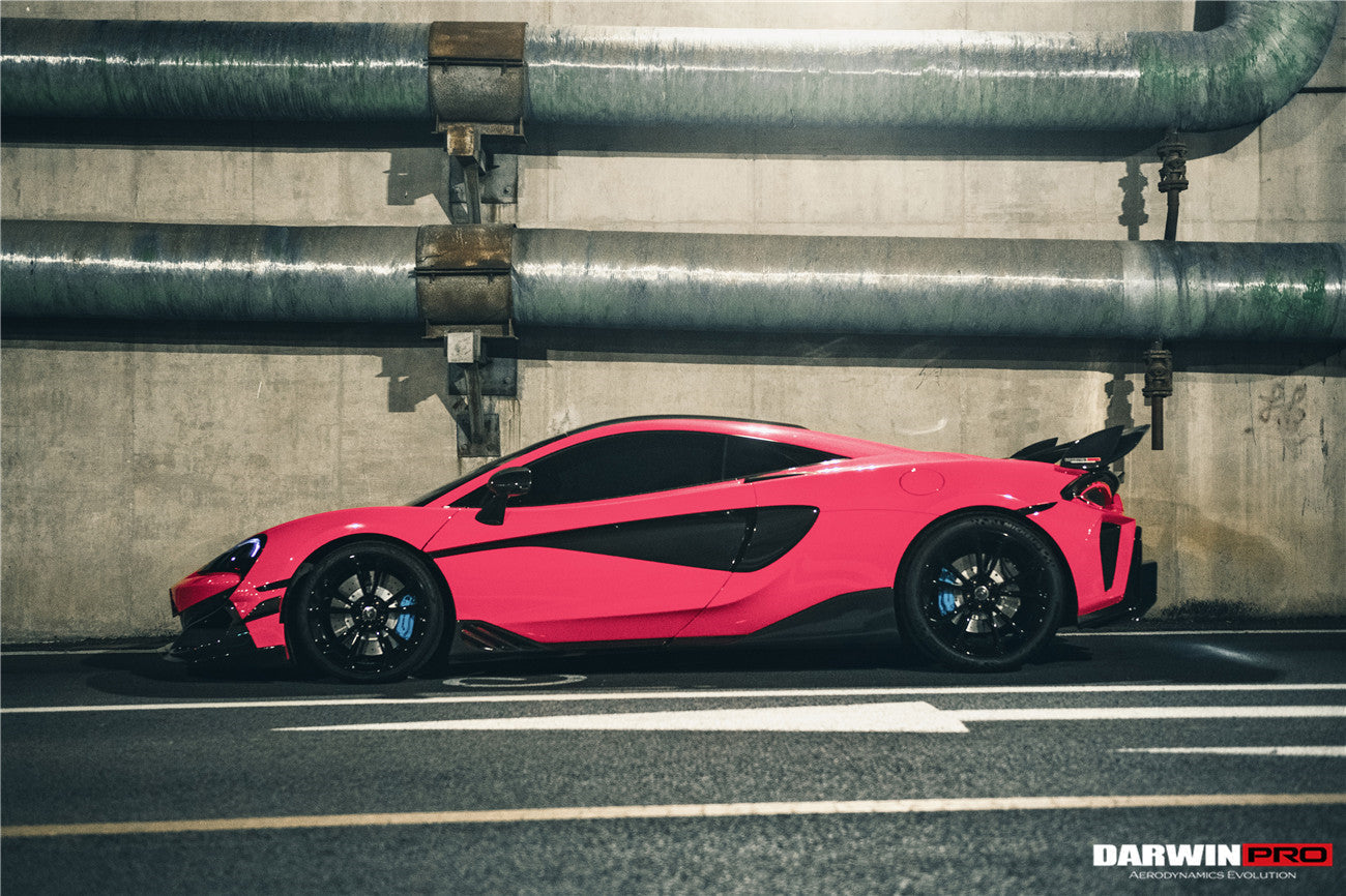 2015 - 2021 McLaren 600lt 540C 570S BKSS Style Cabon Fiber Side Skirts Under Board