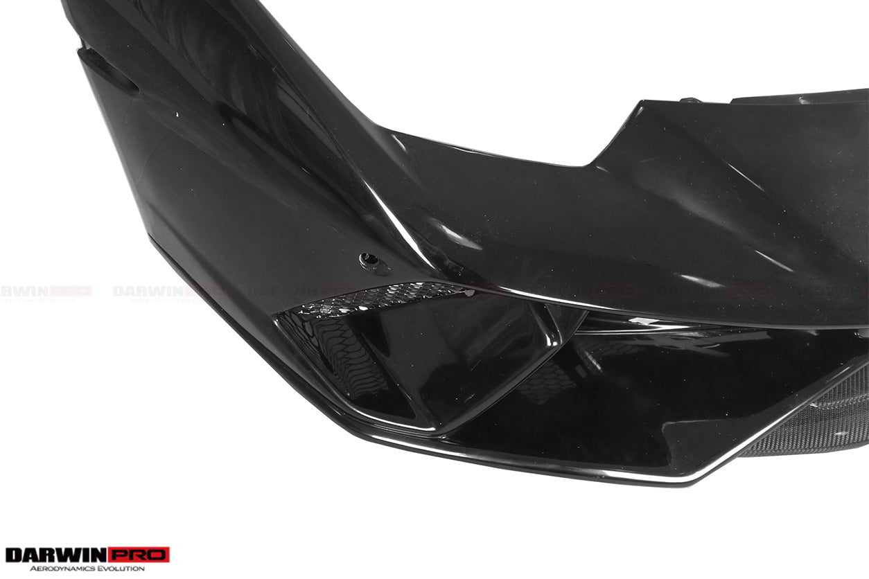 2015 - 2025 Lamborghini Huracan LP610 & LP580 & EVO & Tecnica Performante Style Partial Carbon Front Bumper
