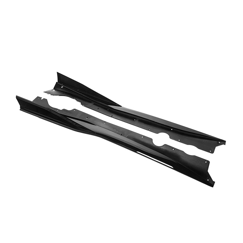 Chevrolet Corvette C8 3VM Black Side Skirts Rocker Panels 2020-Up