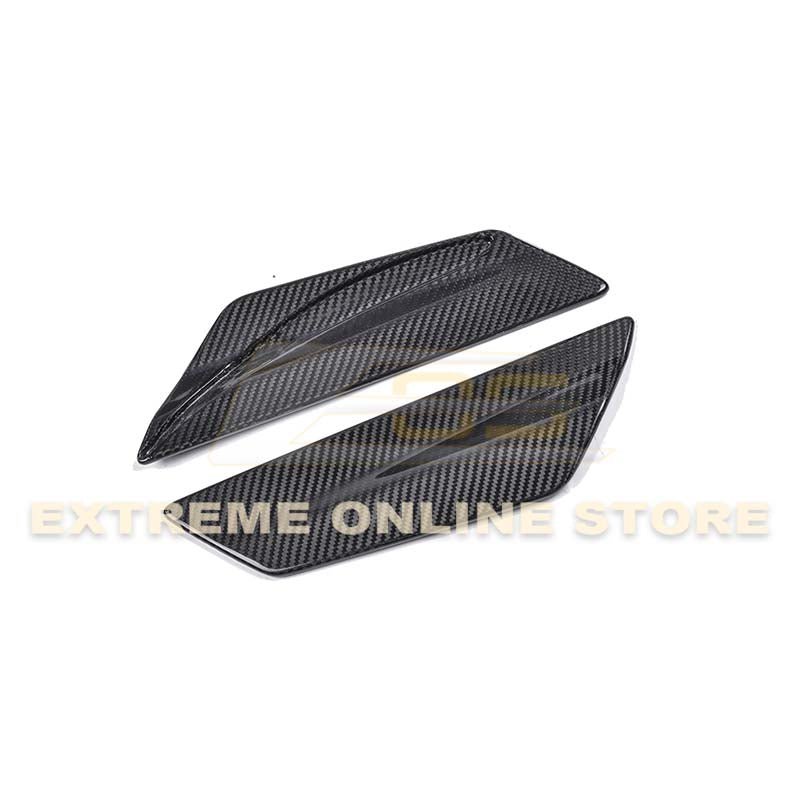 Chevrolet Camaro 6th Gen ZL1 1LE Style Gloss Black Carbon Fiber Rear Spoiler Side Winglets 2016-2024