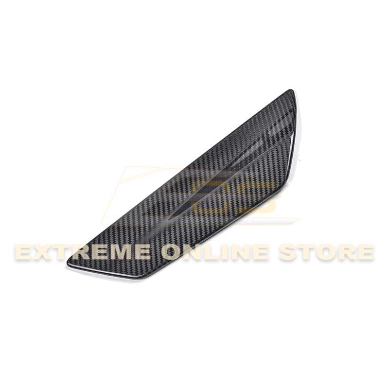 Chevrolet Camaro 6th Gen ZL1 1LE Style Gloss Black Carbon Fiber Rear Spoiler Side Winglets 2016-2024