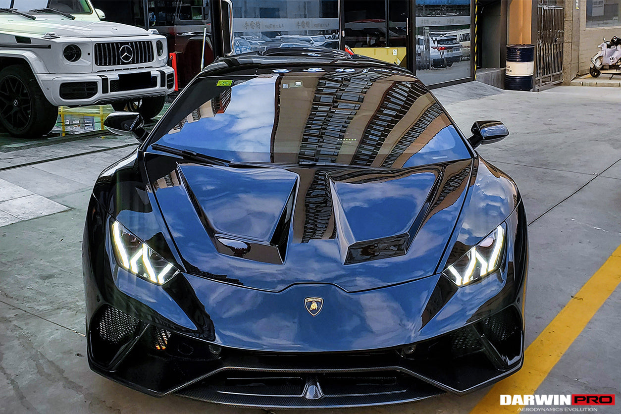 2015 - 2025 Lamborghini Huracan LP610 & LP580 & EVO & Tecnica BKSS Style Carbon Fiber Hood