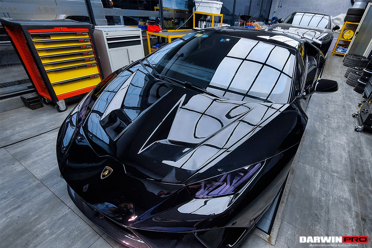 2015 - 2025 Lamborghini Huracan LP610 & LP580 & EVO & Tecnica BKSS Style Carbon Fiber Hood