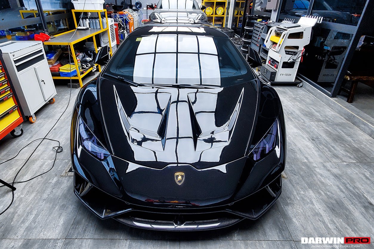 2015 - 2025 Lamborghini Huracan LP610 & LP580 & EVO & Tecnica Performante Style Partial Carbon Front Bumper
