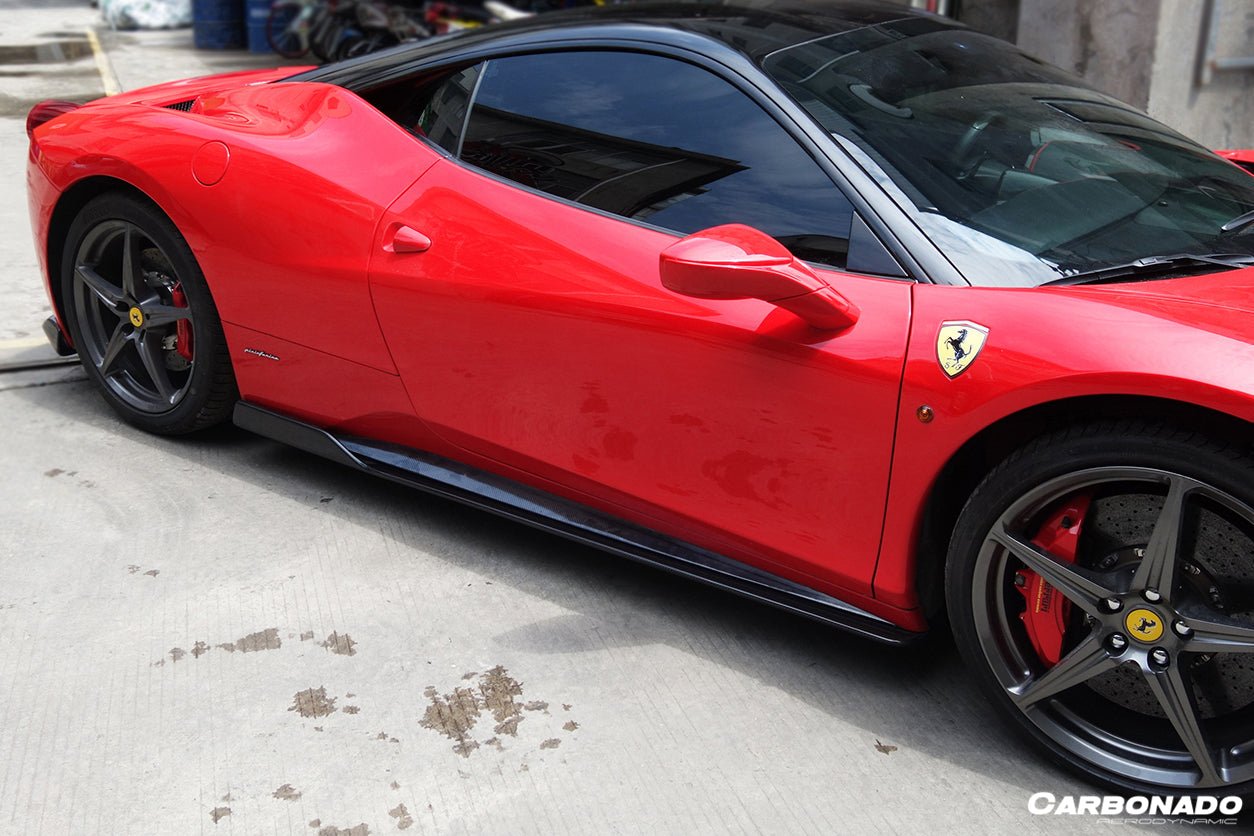 2010 - 2015 Ferrari 458 Coupe & Spyder AV Style Carbon Fiber Full Lip Body Kit