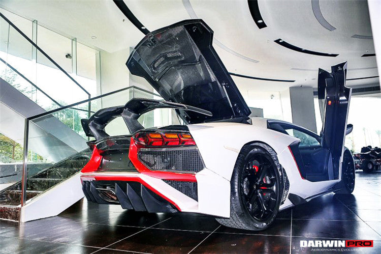 2011 - 2022 Lamborghini Aventador LP700 LP750 LP740 LP720 LP780 Coupe & Roadster BKSS Style Carbon Fiber Trunk Spoiler