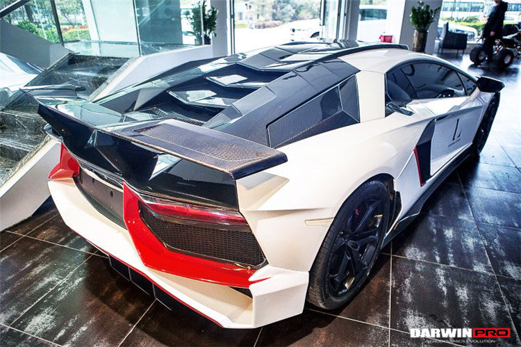 2011 - 2022 Lamborghini Aventador LP700 LP750 LP740 LP720 LP780 Coupe & Roadster BKSS Style Carbon Fiber Trunk Spoiler