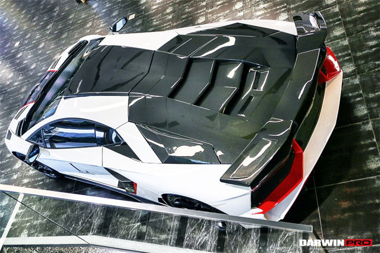 2011 - 2022 Lamborghini Aventador LP700 LP750 LP740 LP720 LP780 Coupe & Roadster BKSS Style Carbon Fiber Trunk Spoiler