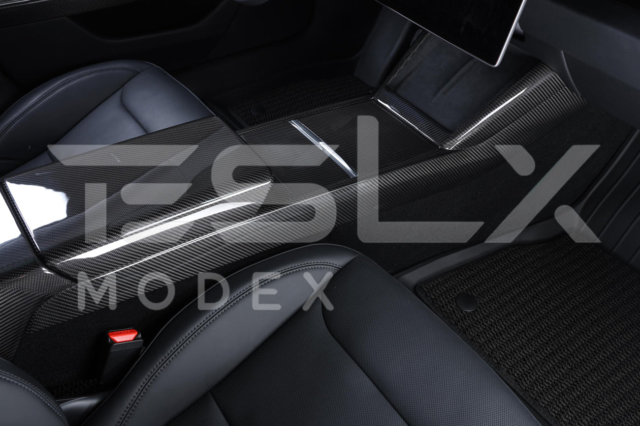 Tesla Model 3 Highland Model Y Carbon Fiber Interior Console Frame Trim 2024-2025