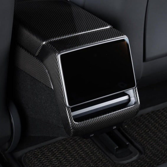 Tesla Model 3 Highland / Model Y Carbon Fiber Interior Rear Display Frame Cover 2024-Up