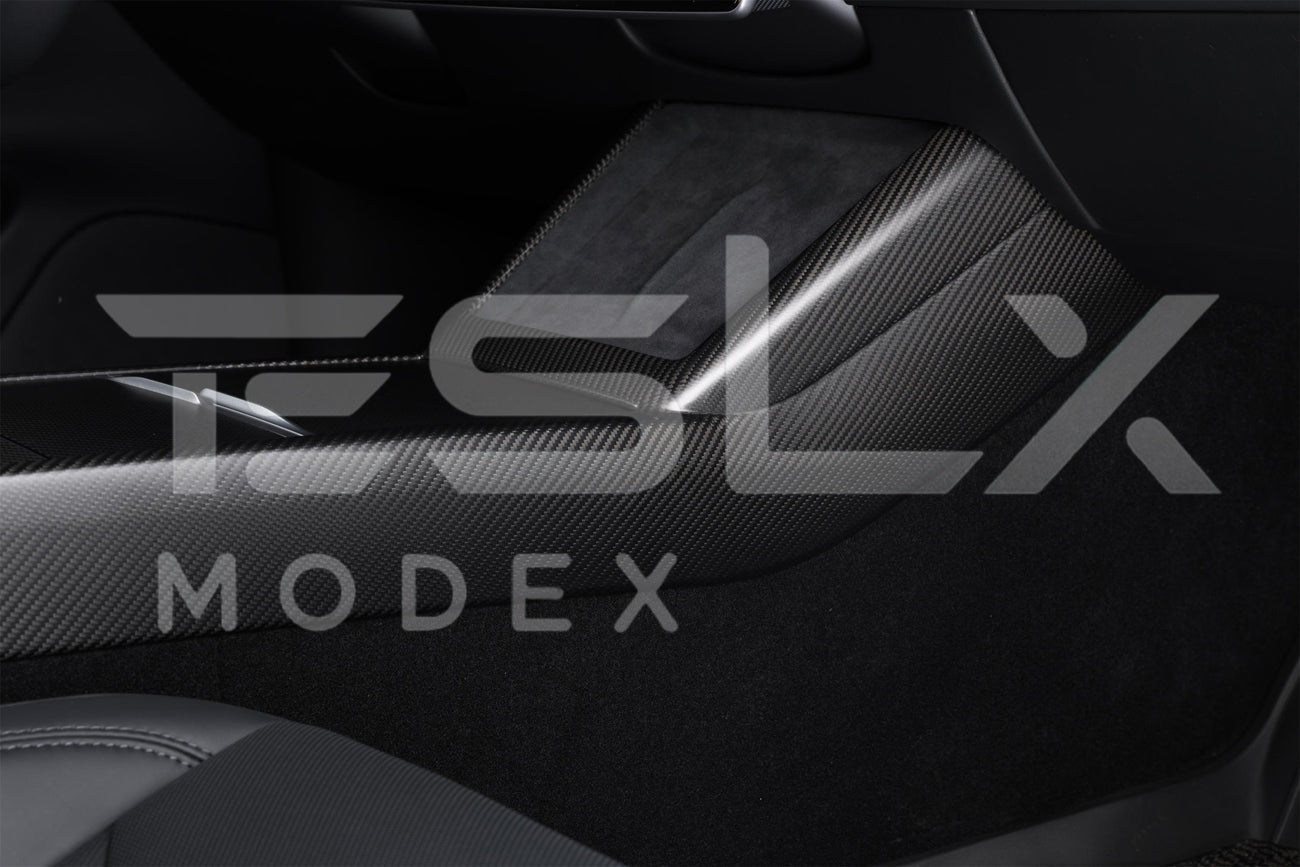 Tesla Model 3 Highland Model Y Carbon Fiber Interior Console Frame Trim 2024-2025