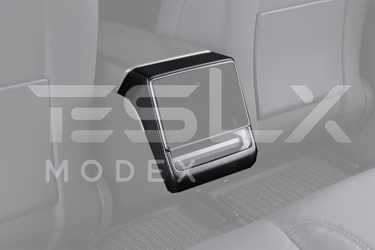 Tesla Model 3 Highland / Model Y Carbon Fiber Interior Rear Display Frame Cover 2024-Up