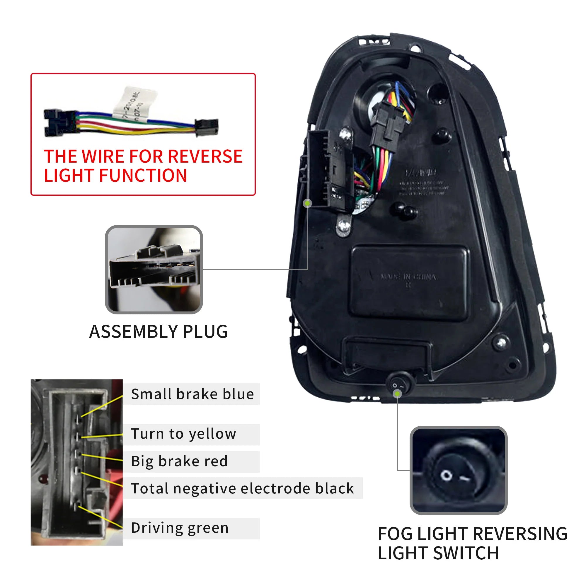 BMW Mini Cooper [Hatch] R56 R57 R58 R59 Union Jack Rear Lamps LED Taillights 2007 - 2015