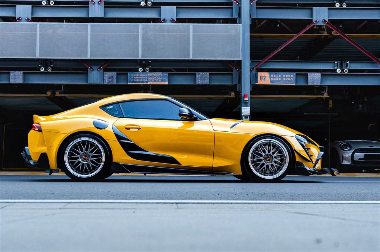 2019 - 2025 Toyota GR Supra (J29 & DB) A90 A91 BKSS Style Carbon Fiber Side Skirts