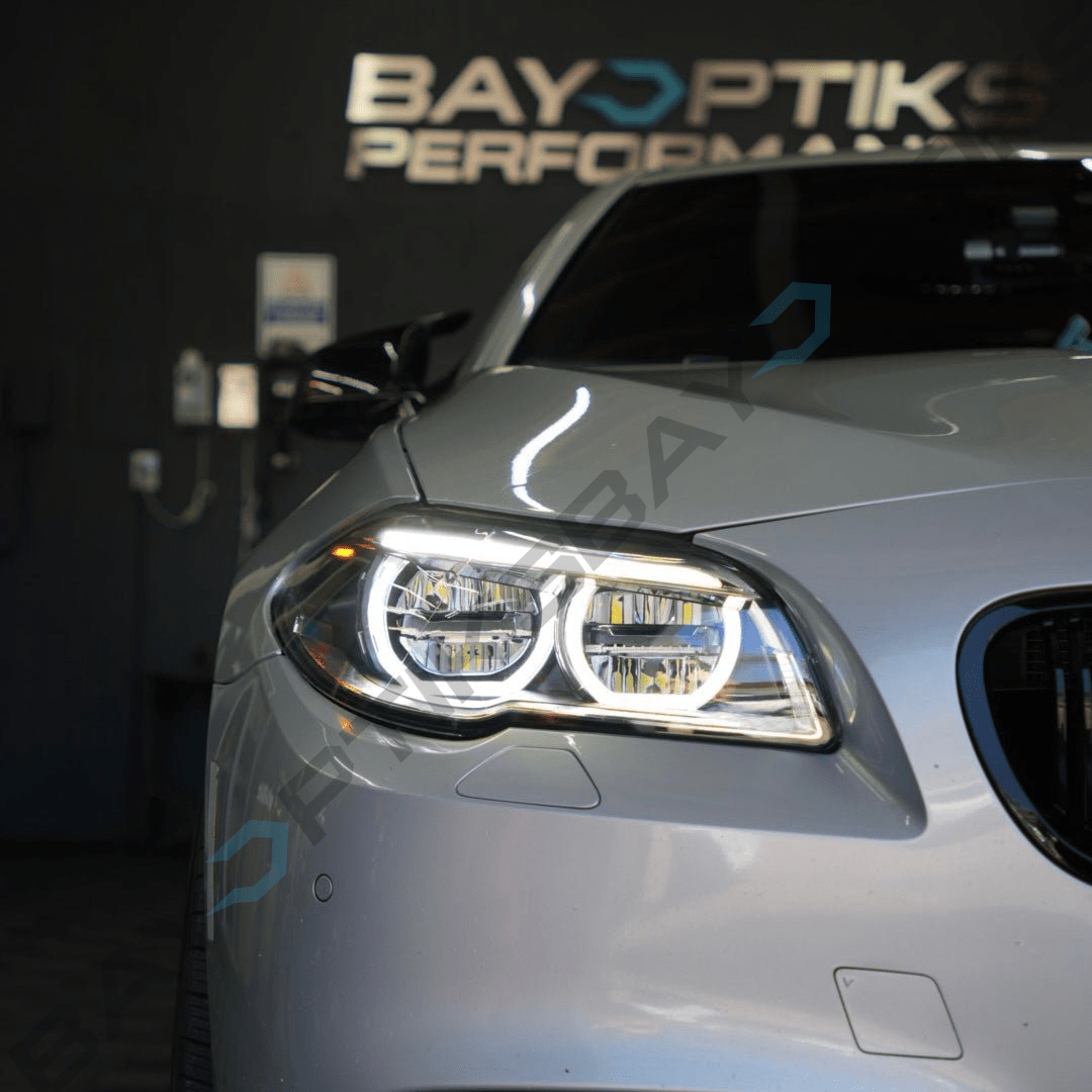 BMW F10 5 Series M5 LCI Style CSL Yellow/White DRL Headlights 2011–2017