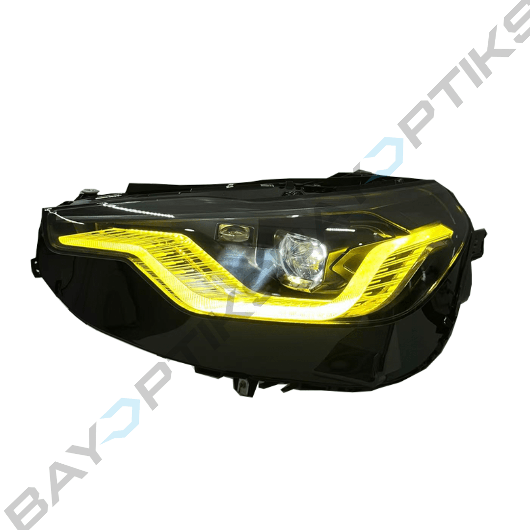 BMW 2 Series G42 Gold Dual Color LED Headlights 2022-2026