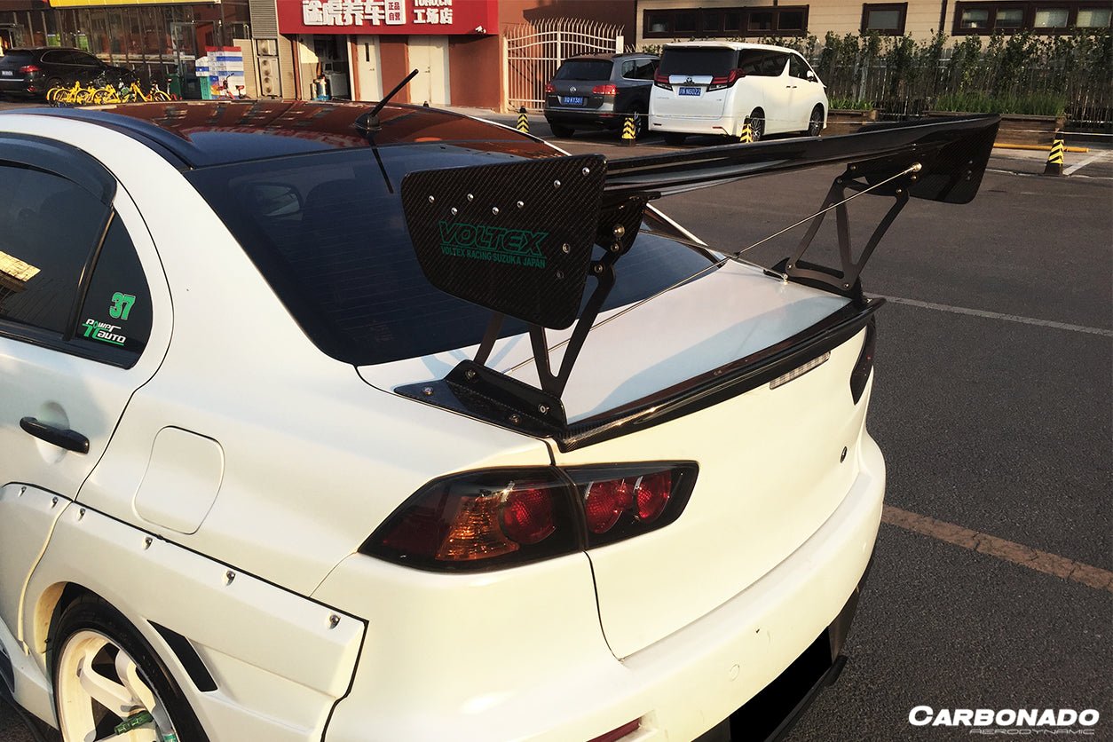 2007 - 2016 Mitsubishi Evo10 VTC Style Carbon Fiber Trunk Spoiler Wing