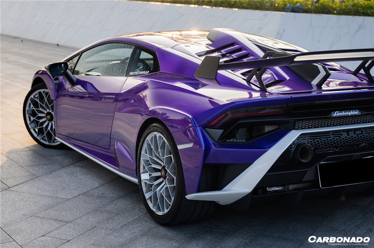 2021 - 2024 Lamborghini Huracan STO Dry Carbon Fiber Trunk Spoiler Side Winglets