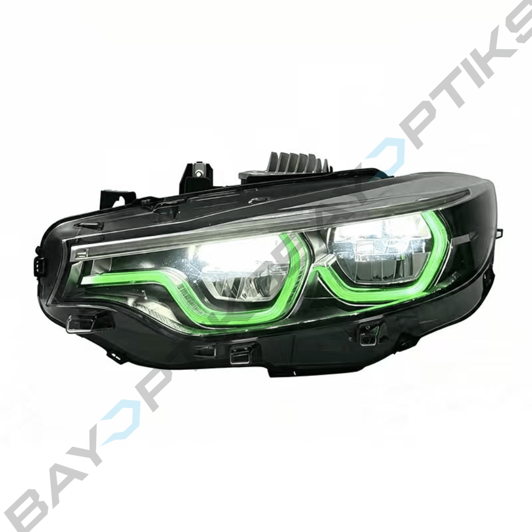 BMW F32 F36 F80 F82 4 Series M3 M4 Black Shadow RGB Style LED Headlights 2014-2020