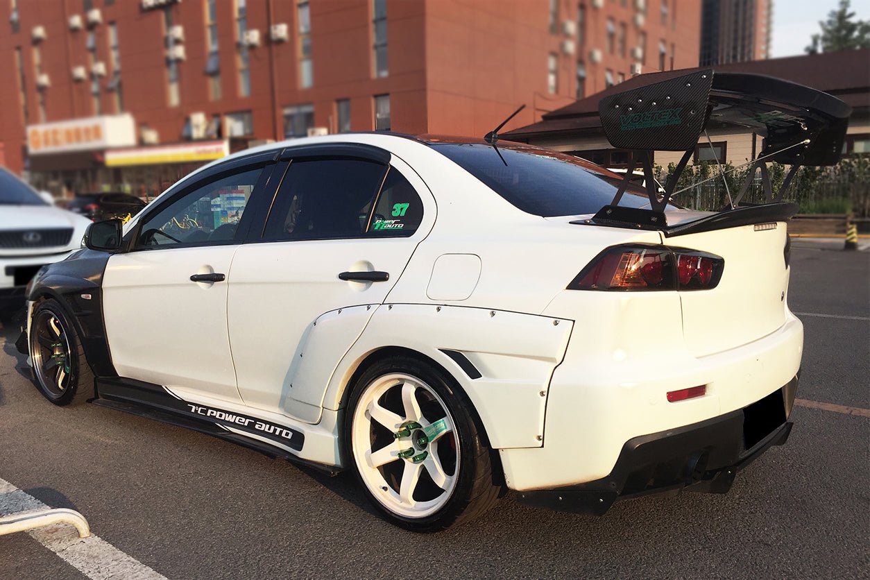2007 - 2016 Mitsubishi Evo10 VTC Style Carbon Fiber Trunk Spoiler Wing
