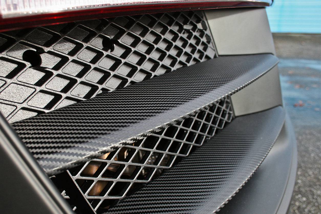 2009-2015 Audi R8 Coupe Spyder OE Style Carbon Fiber Rear Air Duct Splitter Replacement - Carbonado
