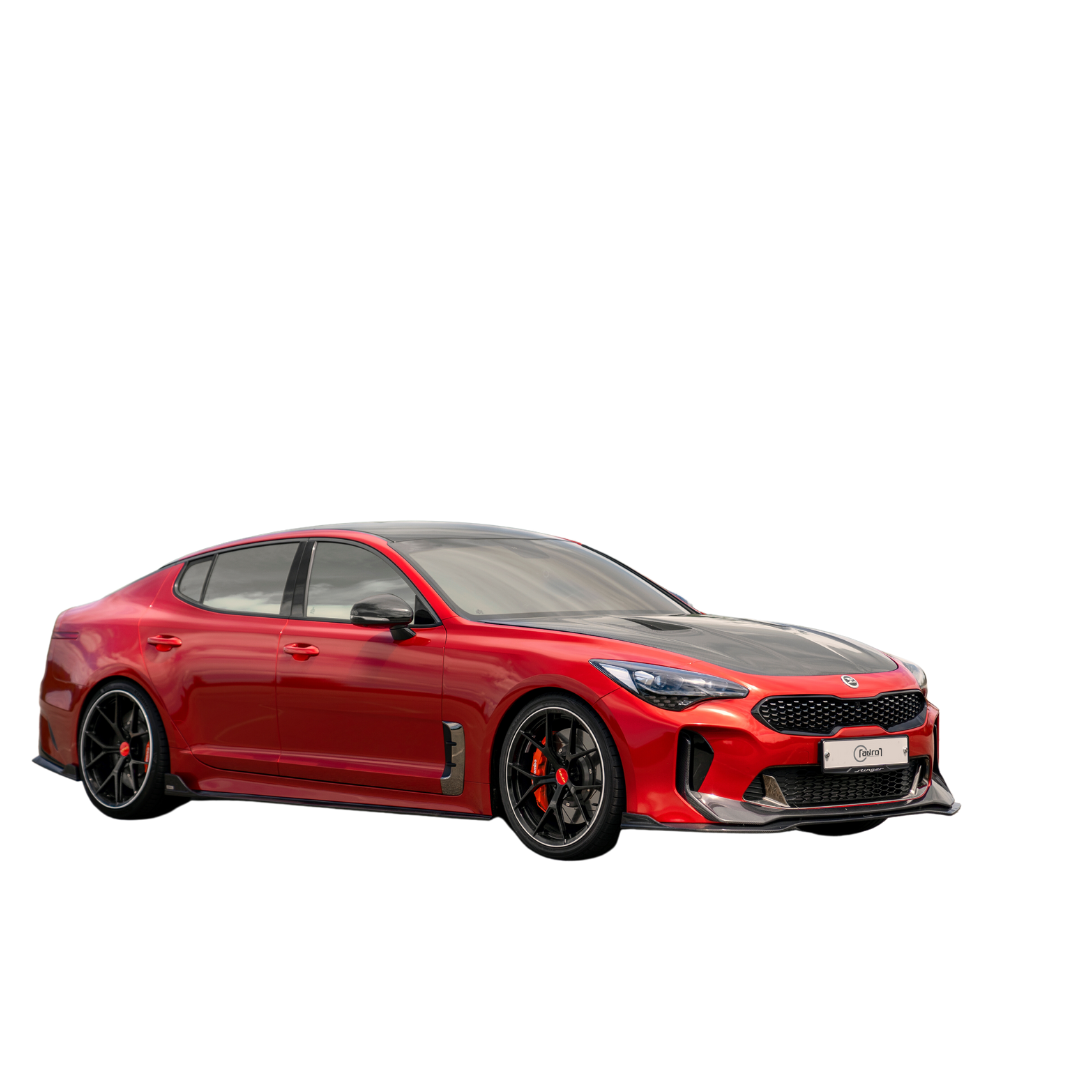 Adro Kia Stinger Carbon Fiber Side Skirts V2