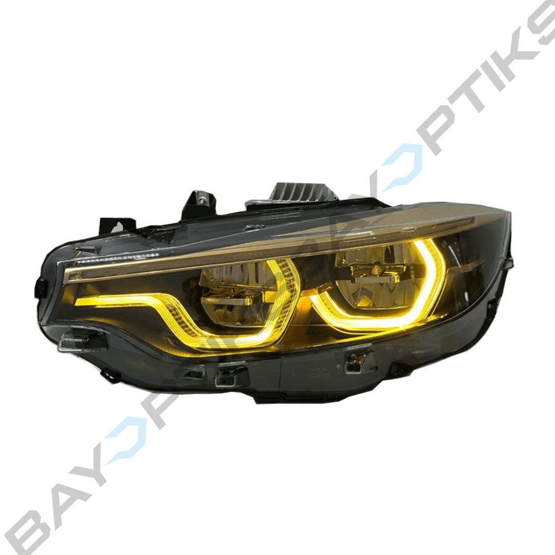 BMW F80 F82 F32 Ikon Style Tri Color CSL Golden Version LED Headlights 2014-2017