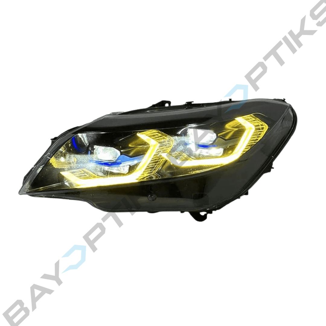 BMW Z4 E89 Laser Style CSL Yellow/White LED Headlights 2009 - 2016