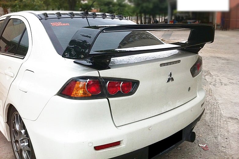 2007 - 2016 Mitsubishi Evo10 VTX Style Carbon Fiber Trunk Spoiler Wing