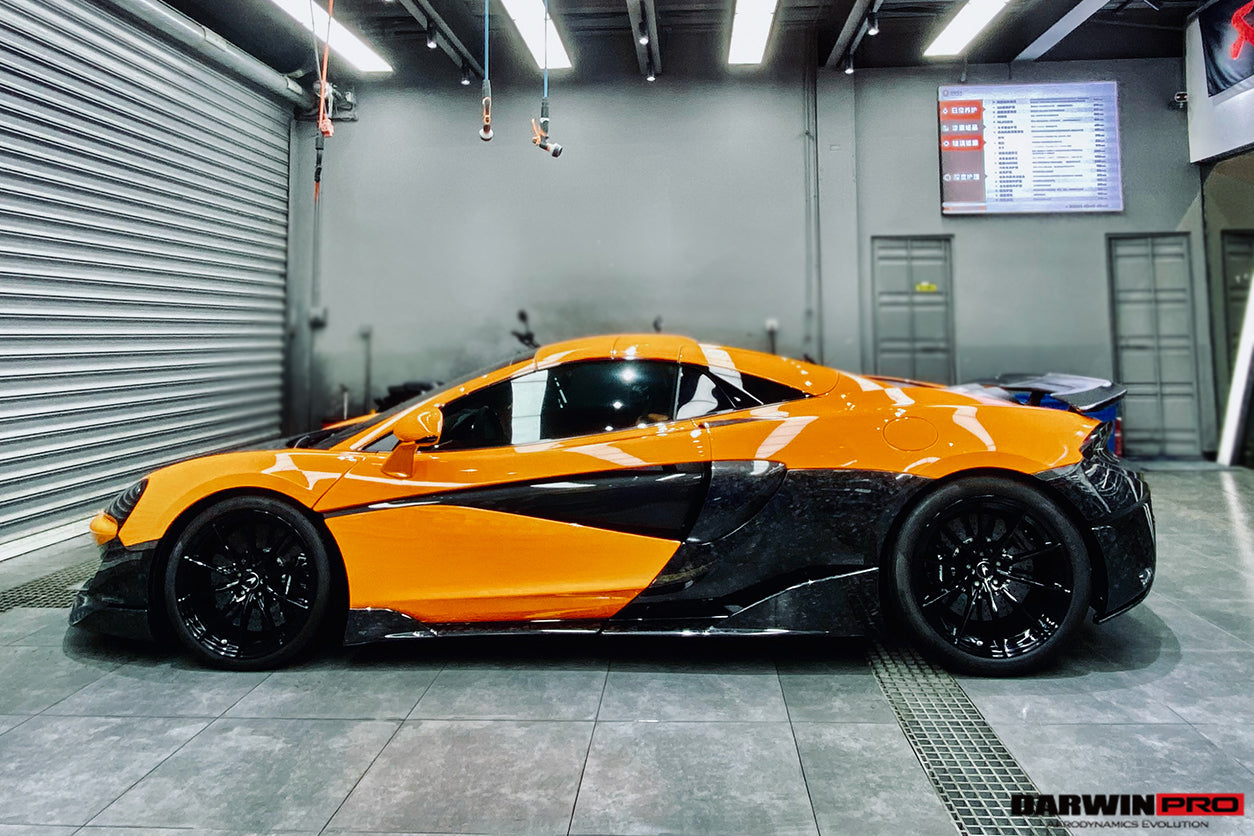 2015 - 2021 McLaren 600lt 540C 570S Cabon Fiber Side Skirts Under Board