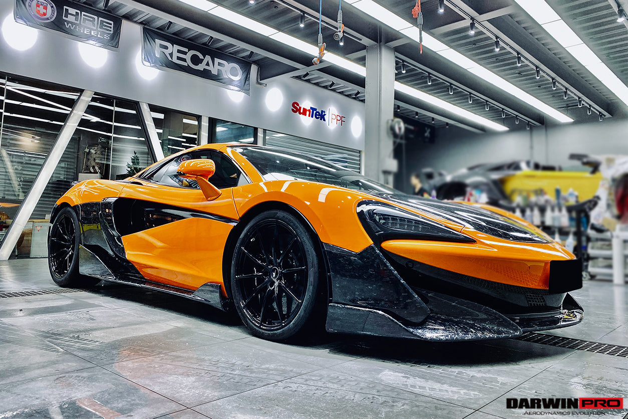 2015 - 2021 McLaren 600lt 540C 570S Cabon Fiber Side Skirts Under Board