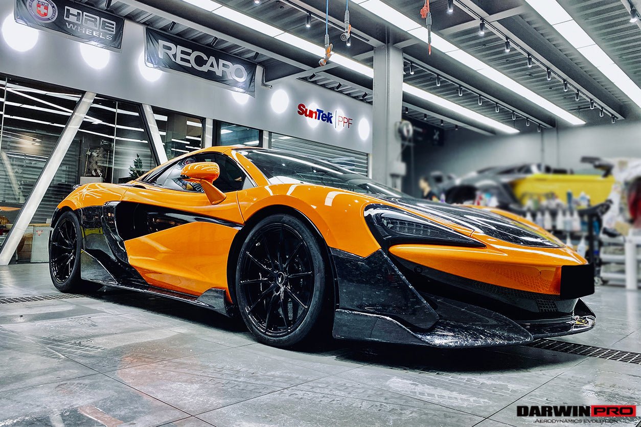 2015 - 2021 McLaren 600lt 540C 570S Cabon Fiber Side Skirts Under Board