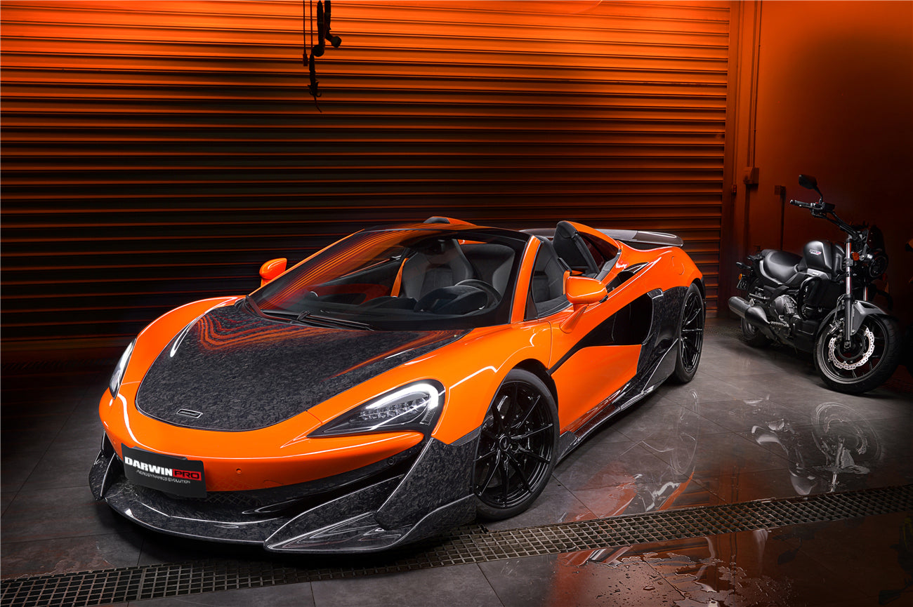 2015 - 2020 McLaren 540C & 570S Carbon Fiber Front Bumper Lip With Undertray