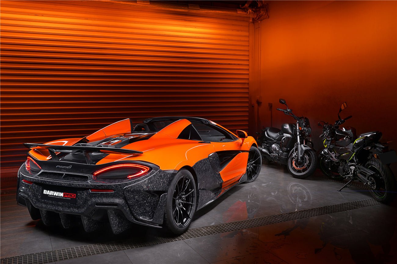 2018 - 2021 McLaren 600lt Carbon Fiber Rear Bumper Side Canards