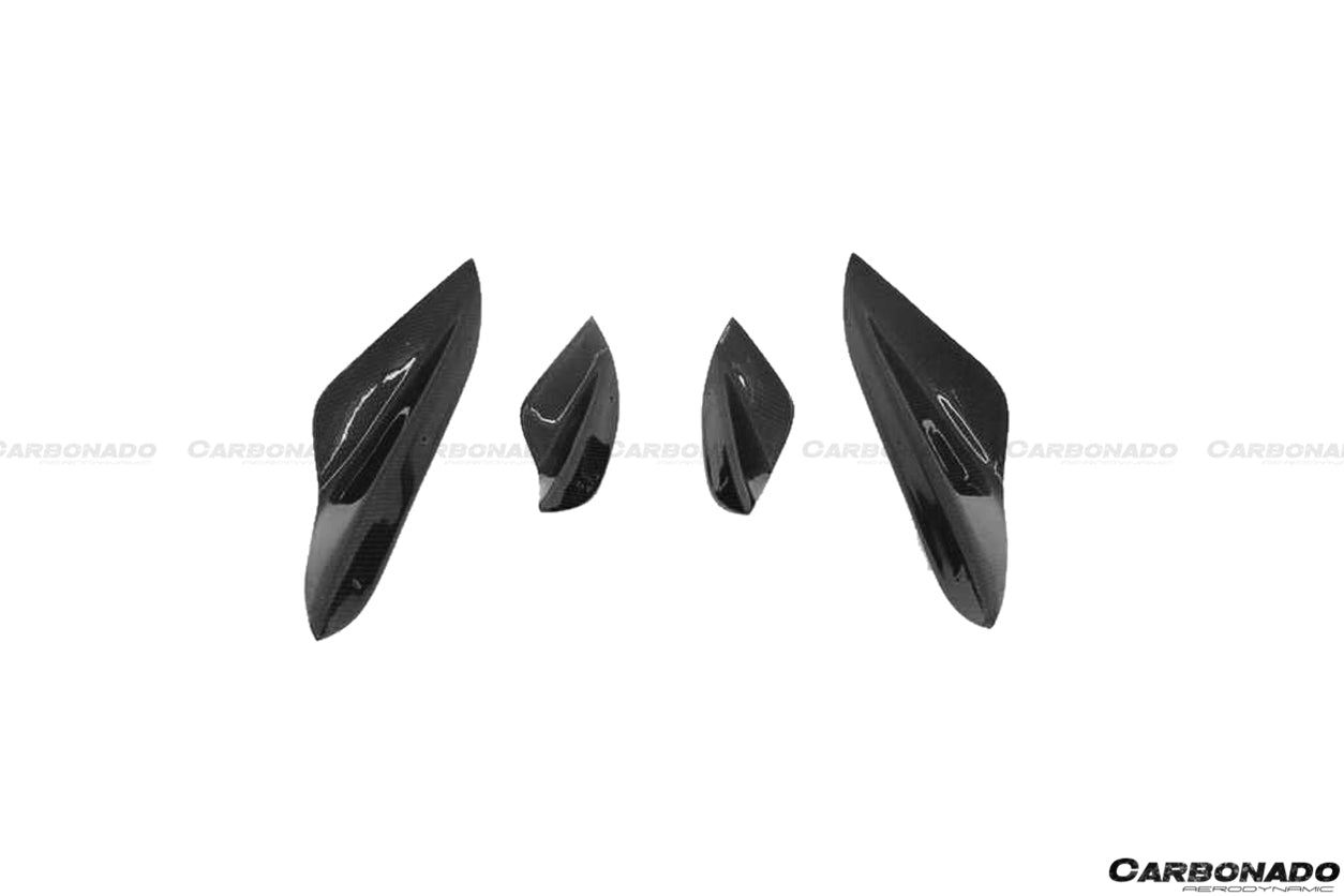 2008-2012 BMW E9X M3 KA Style Carbon Fiber Canards