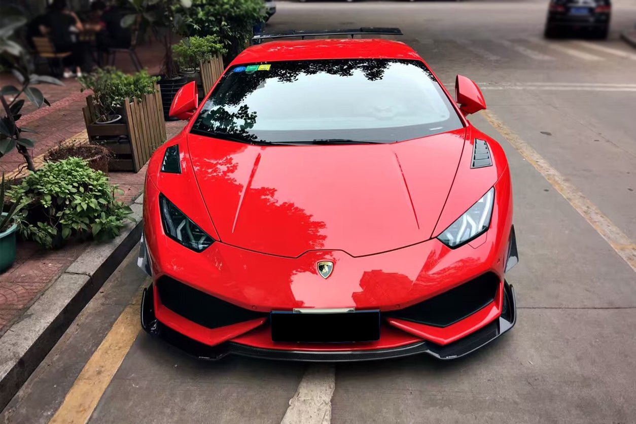 2015 - 2020 Lamborghini Huracan LP610 RZS Style Carbon Fiber Front Lip