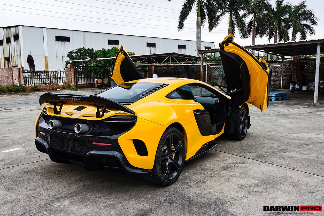 2011 - 2017 McLaren 650S 625C MP4 12C  675LT Style Dry Carbon Fiber Rear Body Kit