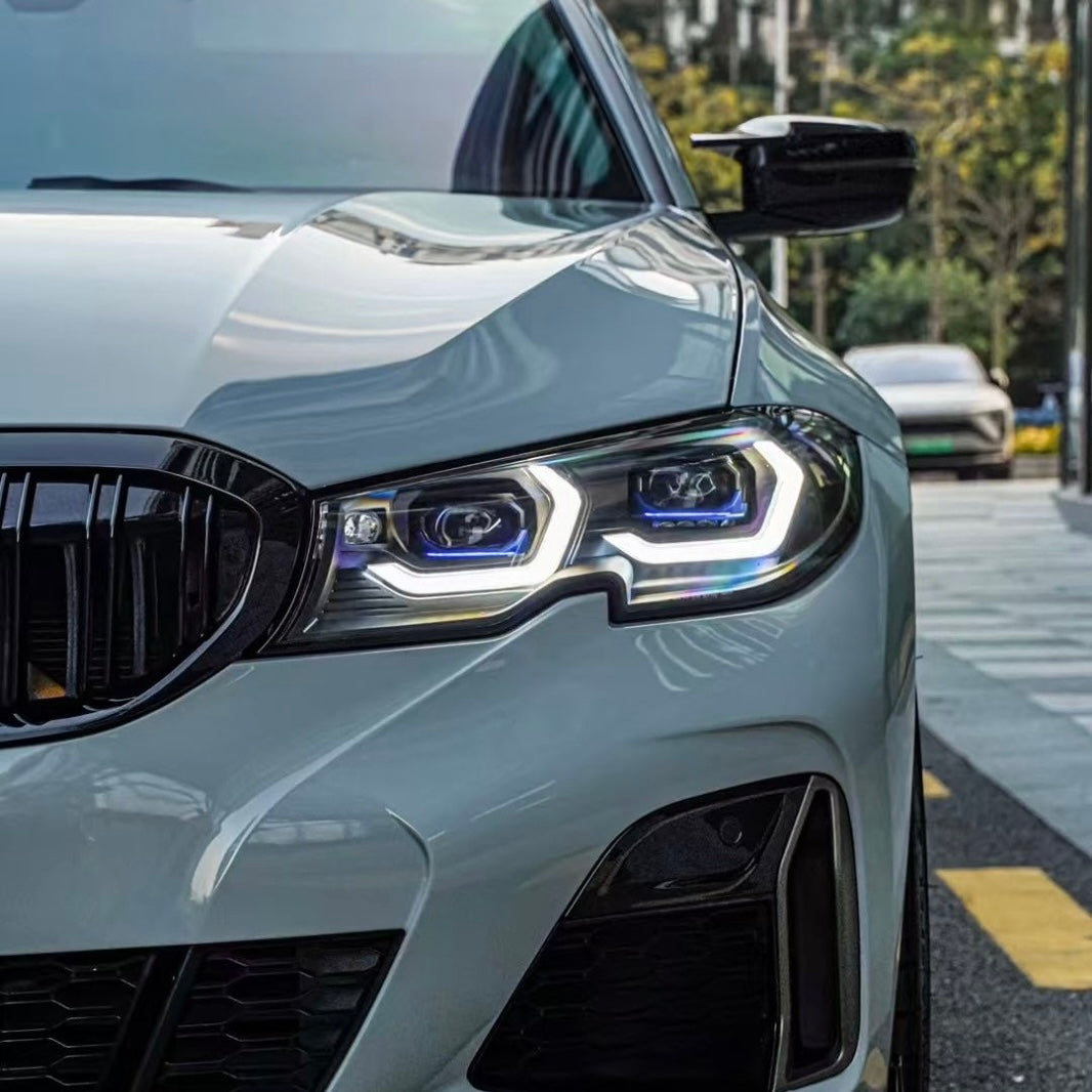 BMW G20 3 Series Laser Style LED Headlights White/Yellow (2019 - 2022 Non-Laser Only)