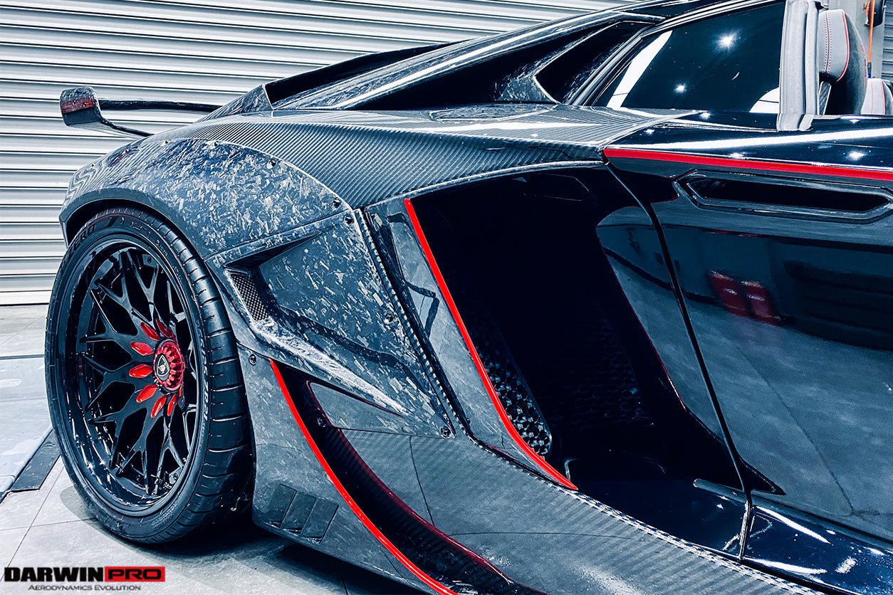 2011 - 2016 Lamborghini Aventador LP700 Coupe & Roadster BKSSII Style Carbon Fiber Rear Quarter Panels