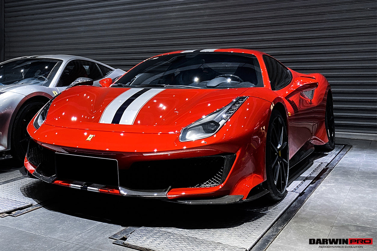 2018 - 2022 Ferrari 488 Pista Partial Carbon Fiber Front Bumper